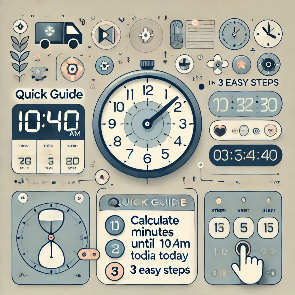 Quick Guide Calculate Minutes Until 10:40 AM Today in 3 Easy Steps