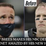 Drew brees makes his nbc debut, internet amazed by his new hair